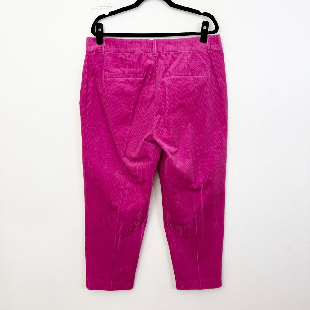 Boden Kew Cord Pants Magenta Pink Corduroy Straight Leg Size 14R - Picture 7 of 7
